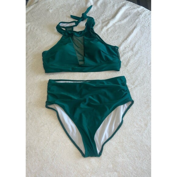 Shein, green 0xl Bikini *tried on, never used - Picture 1 of 6